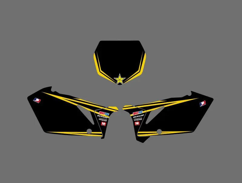 Звездные новые наклейки EAM графические Фоновые для Suzuki RMZ450 0591 2007 RMZ 450 |stickers for