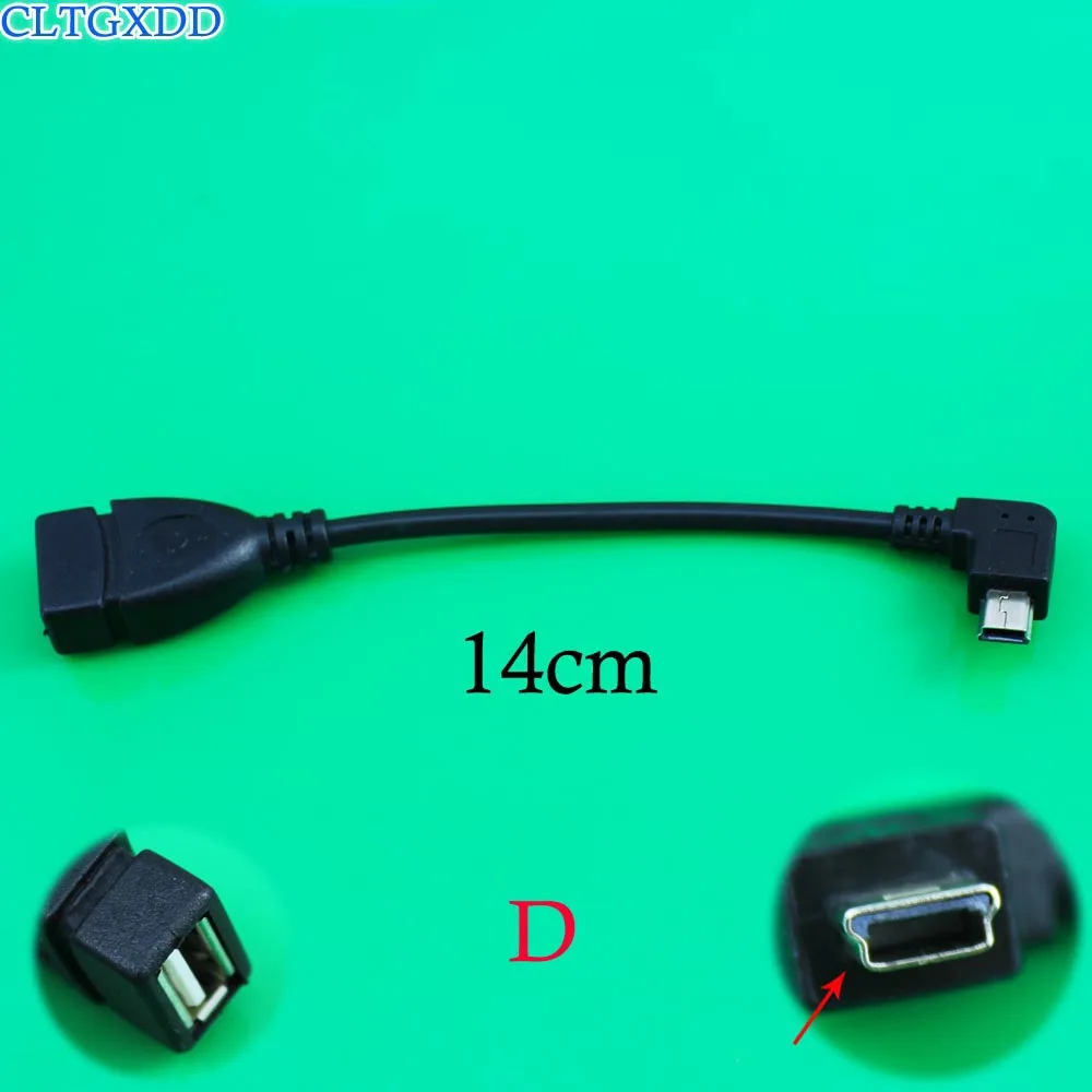 Cltgxdd USB 2 0 мама штекер 90 градусов мини адаптер 14 см кабель для передачи данных