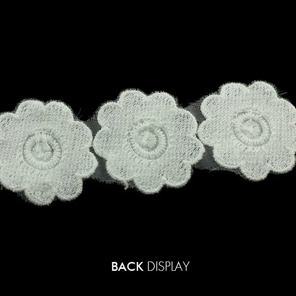 Fashion bead lace Beaded Pearls 2 layer Flower Lace Fabric Ribbon White Trim Applique Scrapbooking Venise Embossed for W | Дом и сад