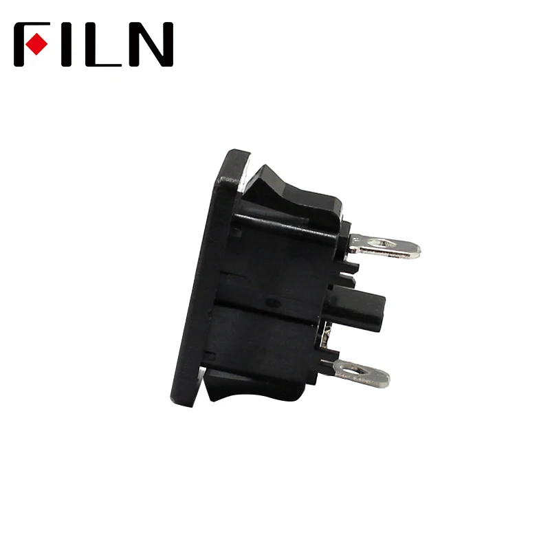 AC-14 AC 250 в A Штекерная 2-контактная Входная розетка питания IEC320 C14 Встраиваемая
