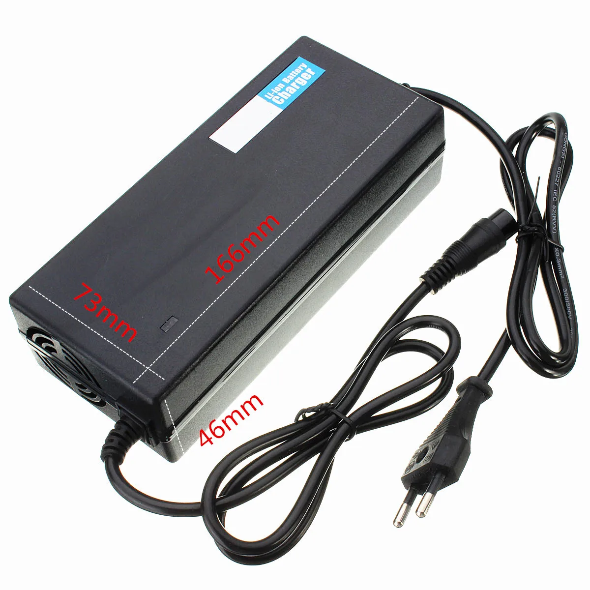 Shirlin 1 шт., 67,2 в, 2 А, литий-ионная батарея, зарядное устройство для электрического самоката, одноколесного скутера, диапазон входного напряжения переменного тока, 220 В, 50 Гц