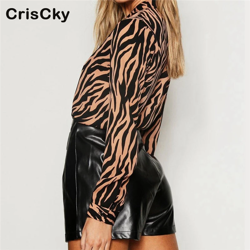 CRISCKY Новые Летние повседневные женские рубашки и блузки женская Свободная