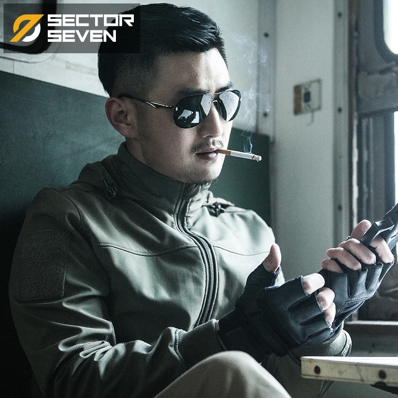 Sector Seven Army Camouflage военные снаряды Мужская водонепроницаемая тактическая ветровка