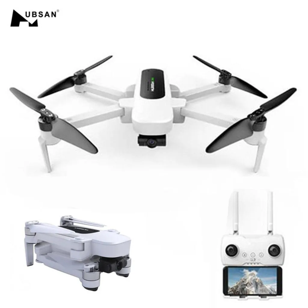 Радиоуправляемый квадрокоптер Hubsan Zino H117S Дрон с камерой 4K GPS Wi Fi FPV Waypoint 3 осевой