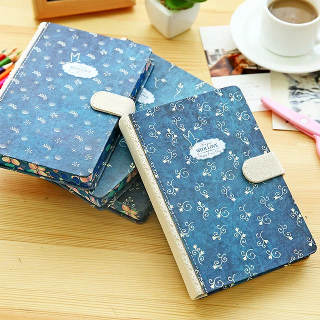 

1pc Japan&South Korea New Vintage Hardcopy Notebook Paper of 128 Sheets Personal Diary Notepad Stationery School Office supplies
