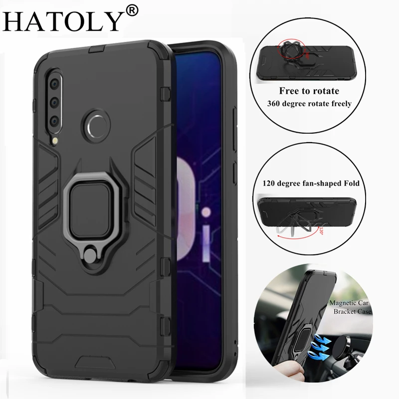 

For Huawei Honor 10i Case Cover Magnetic Suction Ring Bracket Cases Silicone Hard Armor Cover for Huawei Honor 10i 10 i HRY-LX1T