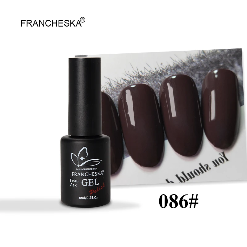 8ml UV gel 086 Francheska 15 мл грунтовка для ногтей воздушная Сухая вода натуральная грунтовка основа грунтовка гель инструменты для дизайна ногтей Акриловые наконечники 8 мл Акция УФ-гель для ногтей - Цвет: 8ml UV gel 086