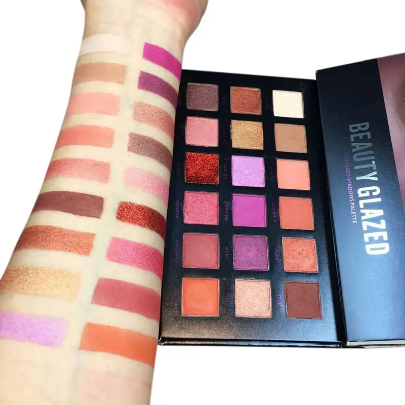 18 цветов мерцающие матовые алмазные блестящие пустынные сумерки палитра учебные