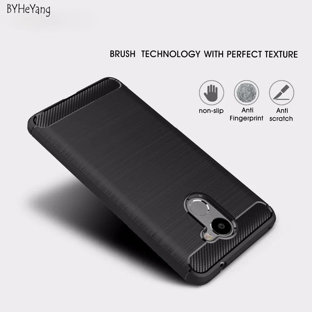 BYHeYang для Huawei Y7 Prime чехол ультра тонкий из углеродного волокна устойчивый к