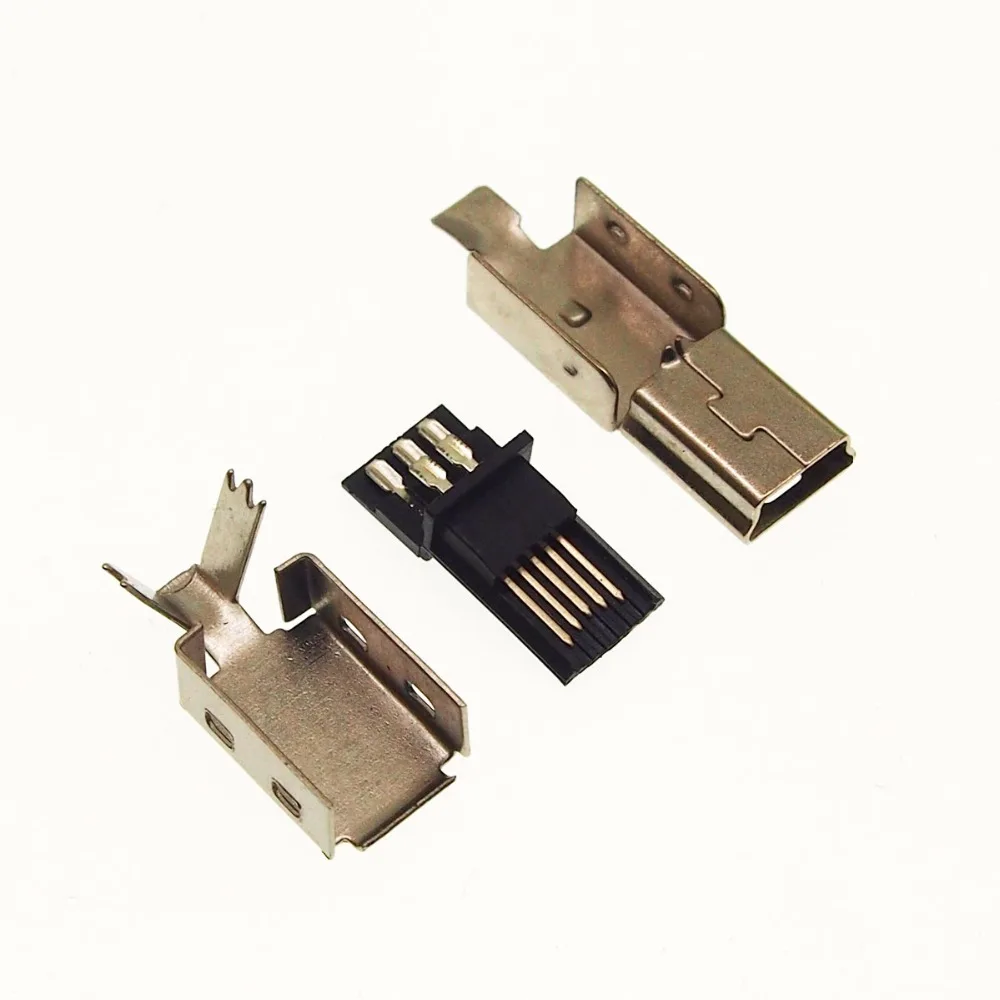 100 набор 3 в 1 DIY мини usb Коннектор со штепсельной вилкой|usb cf card reader|usb cable for ipod
