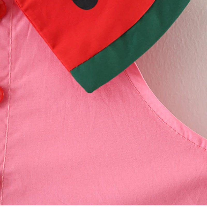 Baby Clothes Summer Sleevess Girl Red Suit 3 Pcs Cute Cotton Clothing Set | Детская одежда и обувь
