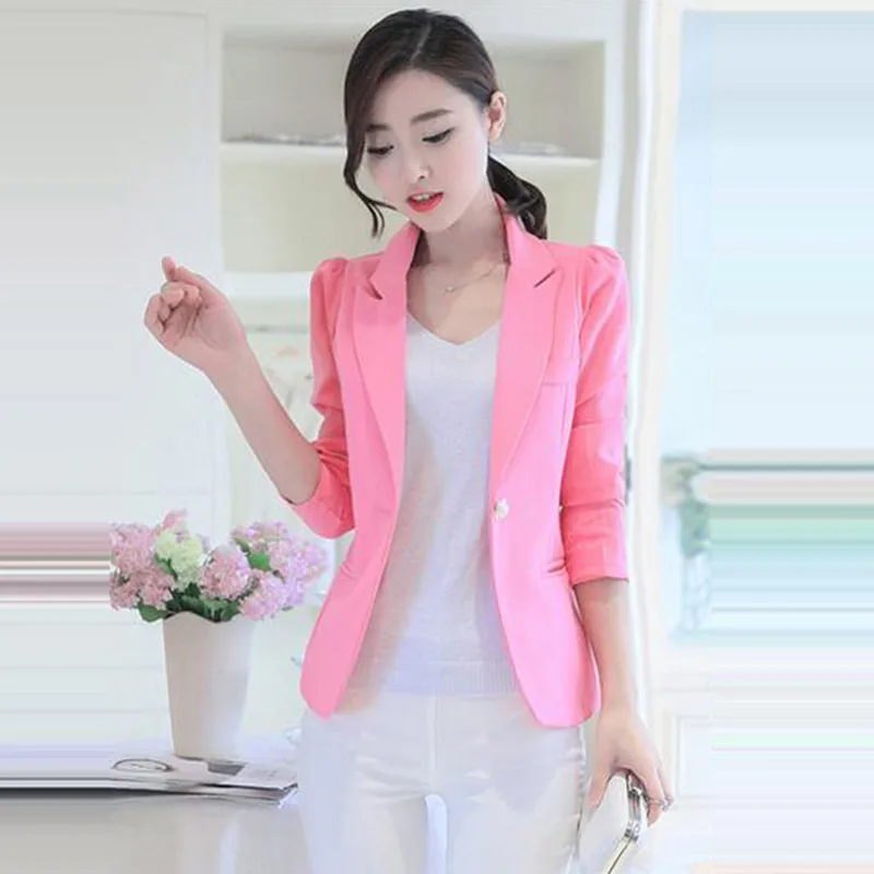 2017 Для женщин Пиджаки для Демисезонный Куртки с длинными рукавами женский тонкий