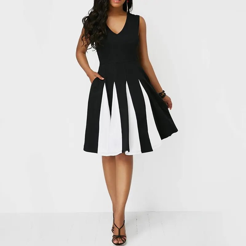 Модное винтажное летнее офисное женское миди-платье большого размера в