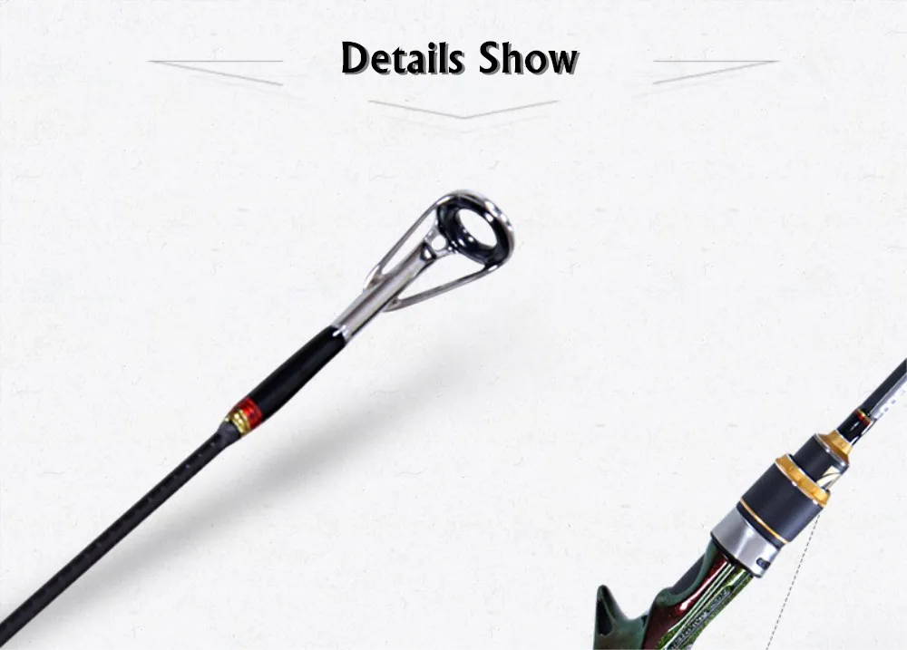 NOEBY 1,98 м Спиннинг/Литье удочка м/мл мощная удочка для пресной воды FUJI аксессуары вес приманки 94-116 г удочка