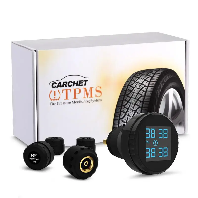 CARCHET давление в шинах беспроводной автомобильный Смарт TPMS ЖК-экран 4 датчика прикуривателя в реальном времени tpms автомобильный детектор, для диагностики-инструмент