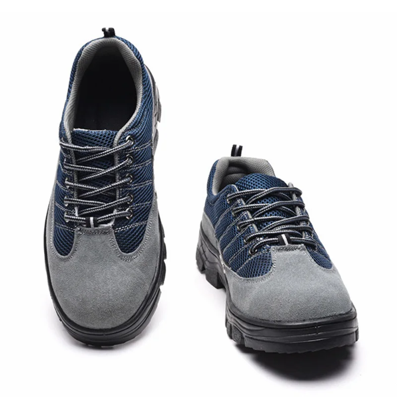 Мужские рабочие защитные ботинки дышащие мужские кроссовки со стальным носком