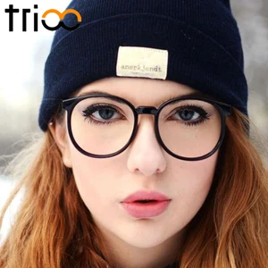 Женские ультралегкие очки TRIOO, круглые оптические очки в стиле ретро, съемные линзы
