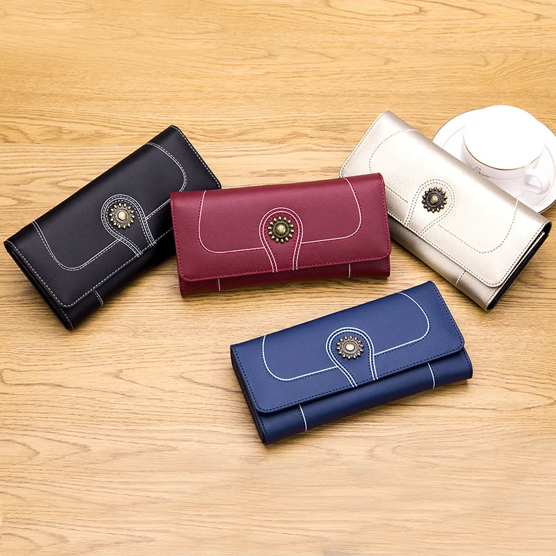 Хит продаж женский клатч новинка 2018 кошелек из спилка Женский Длинный на молнии с