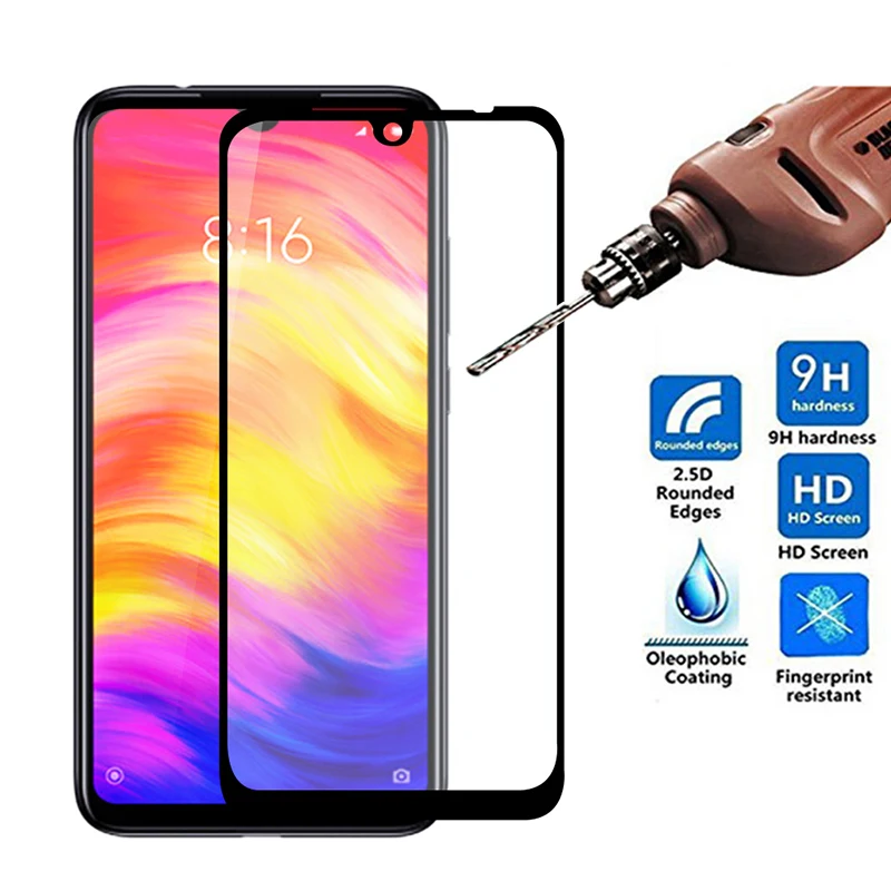 Защитное стекло закаленное для Xiaomi redmi note 7 pro | Мобильные телефоны и аксессуары