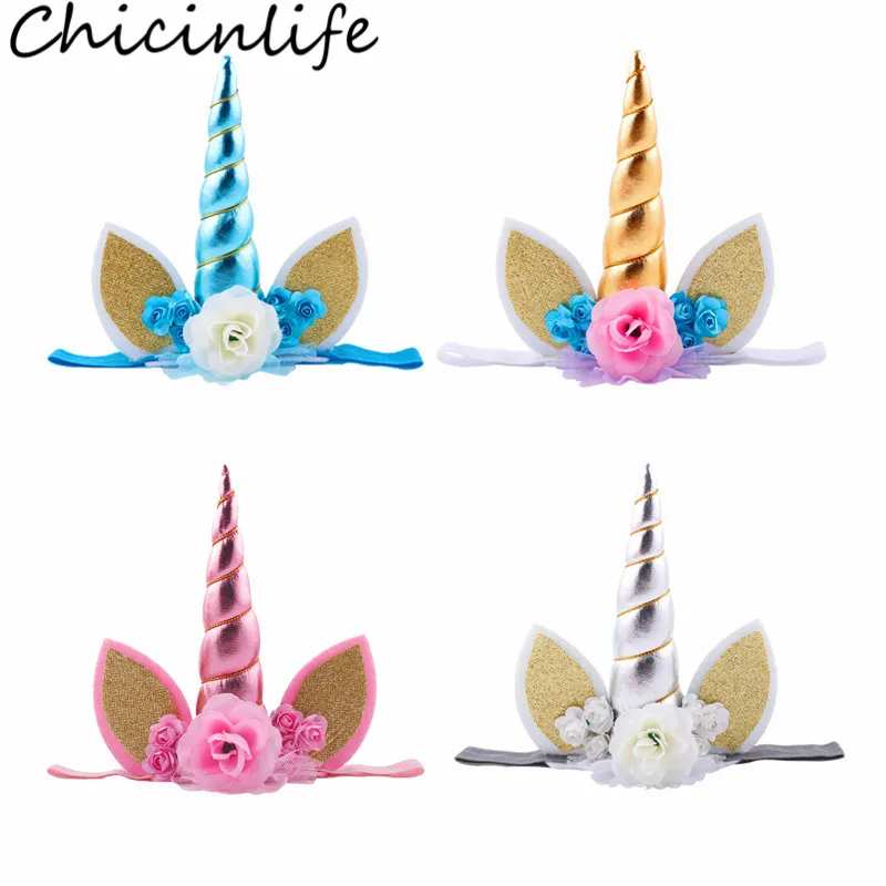 Chicinlife 1 шт. повязка на голову с рогом единорога аксессуары для волос день рождения