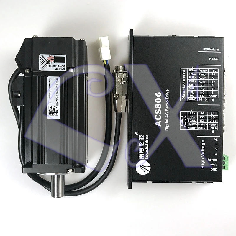 Leadshine 400 Вт бесщеточный серводвигатель переменного тока ACM604V60 T 2500 + ACS806 комплект