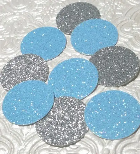 

Детский синий и серебряный блестящий Конфетти Свадебный день рождения Золушки украшение стола скрапбук Confettis