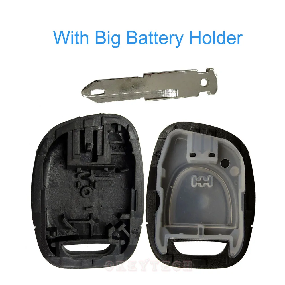 OkeyTech для Renault Key Shell 1 кнопочный чехол дистанционного ключа от машины сменный Fob NE73