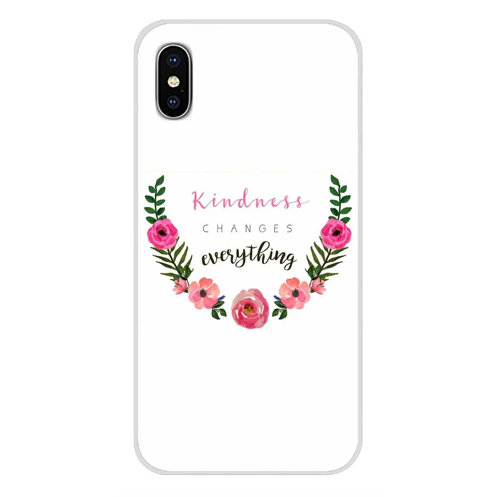 Цветы буквы любовь цитаты силиконовый чехол для телефона Apple iPhone X XR XS MAX 4 4S 5 5S 5C SE 6