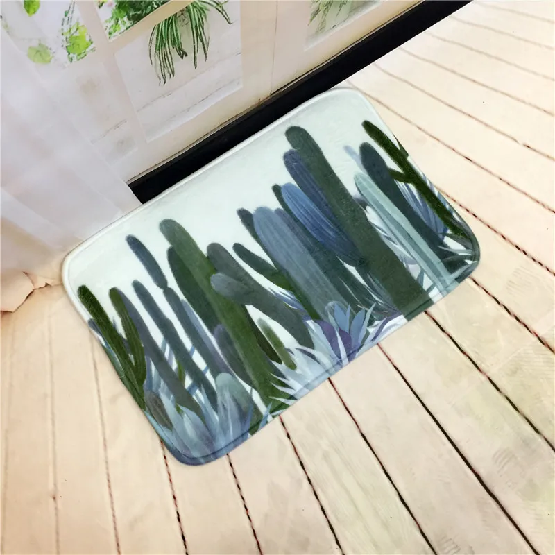 Нескользящий листовой ковер Monstera коврик для двери гостиной спальни напольный