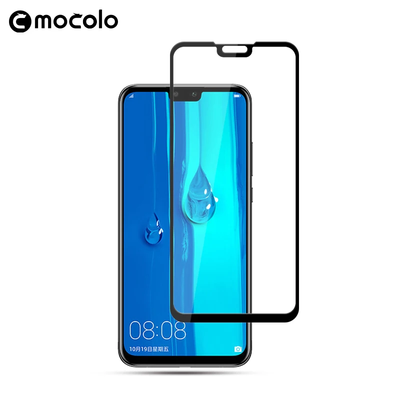 Для Huawei Y9 2019 защита для экрана Mocolo полное покрытие склеенное Закаленное стекло