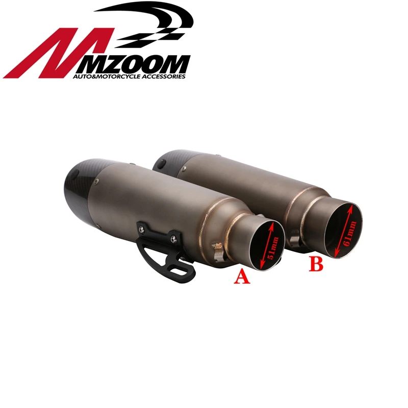 New Motorcycle Modified Exhaust Pipe 51mm 61mm exhaust Muffler pipe For KAWASAKI ER6N BMW S1000RR | Автомобили и мотоциклы
