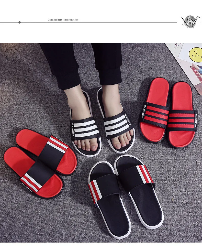 Men's Summer Outdoor Non-slip Slippers Fashion Leisure Slides New Arrival Drop Shipping Beach Slippers Flip Flops
