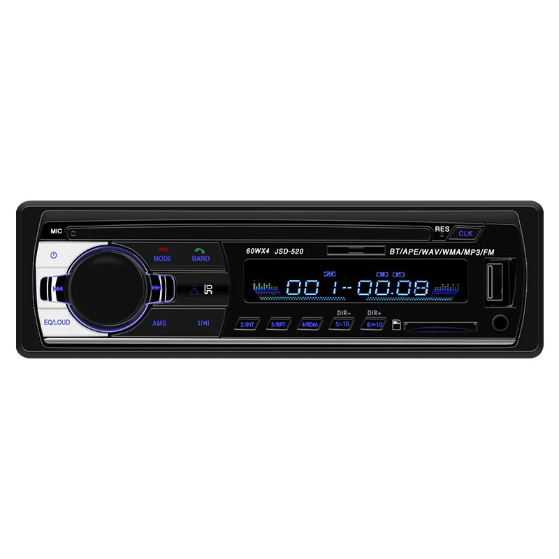 Автомагнитола с Bluetooth V2.0 автомагнитола на 12 В автомобильная стереосистема 1 Din FM Aux