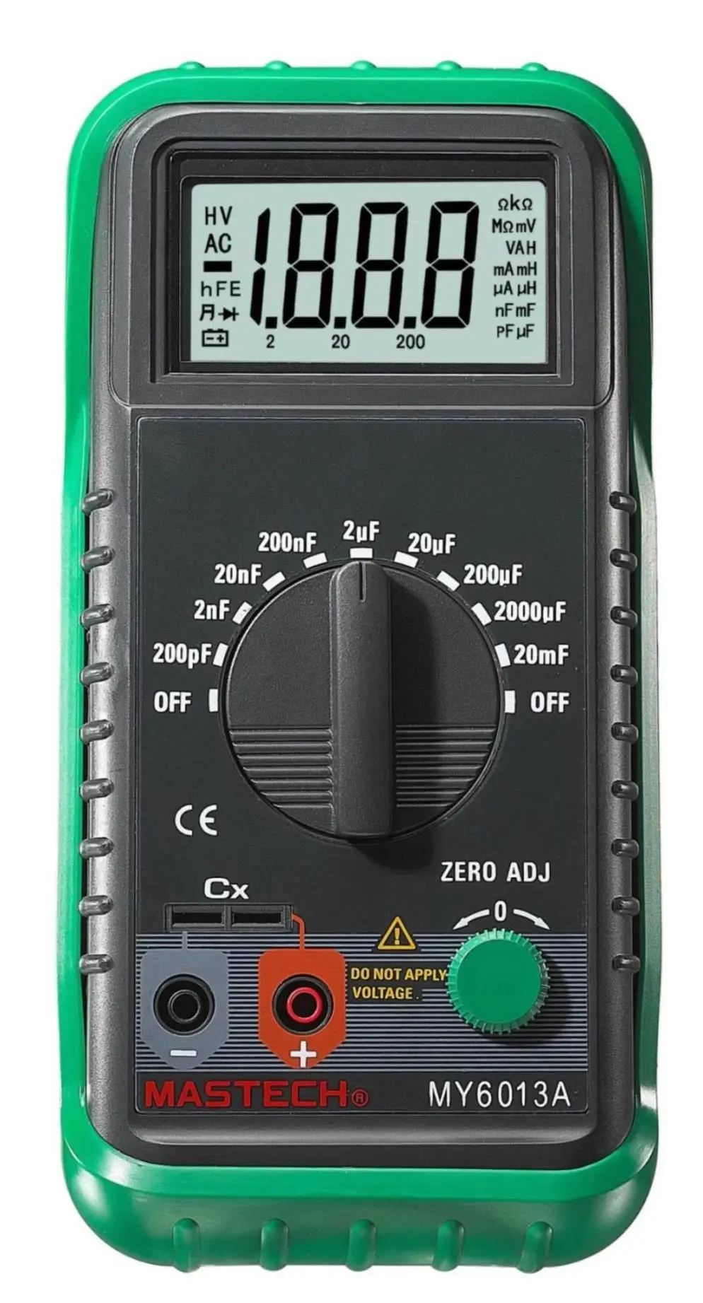MASTECH MS6013 1999 отсчетов Портативный 3 1/2 цифровой измеритель емкости конденсатор