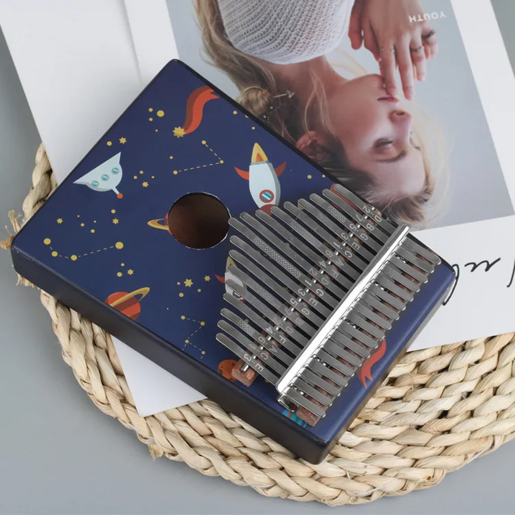 Kalimba Mbira Sanza 17 клавиш для большого пальца пианино карманный размер для начинающих дружественная поддерживающая сумка и клавиатура музыкальный инструмент