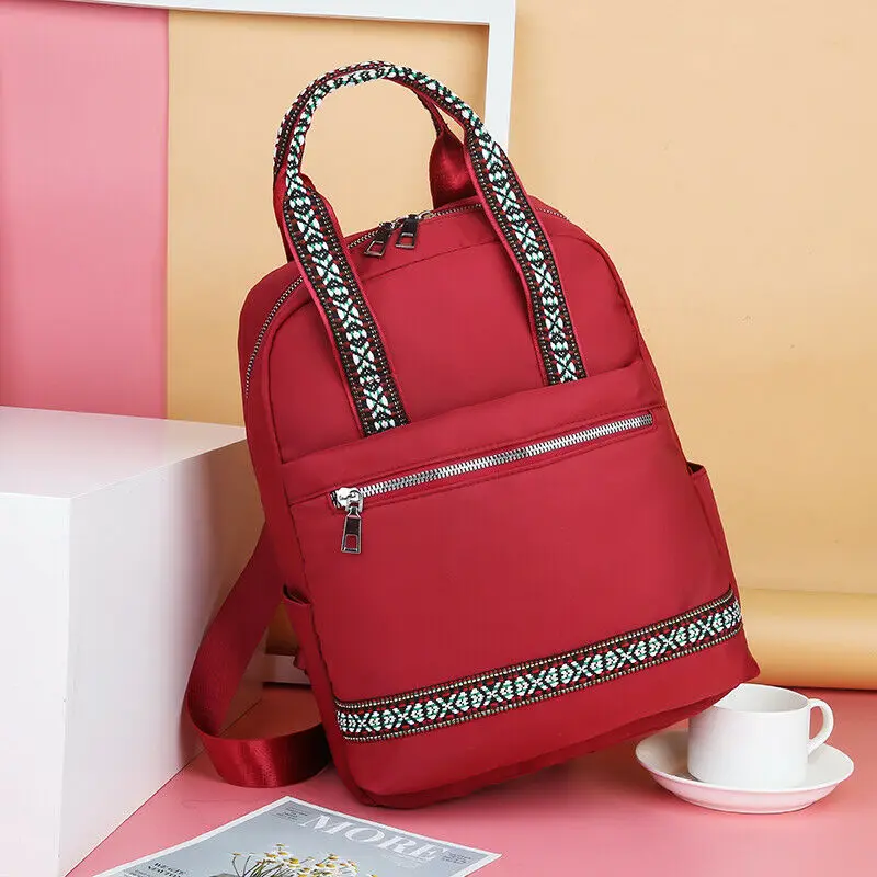 Модная женская сумка из ткани Оксфорд дорожный школьный ранец для женщин на