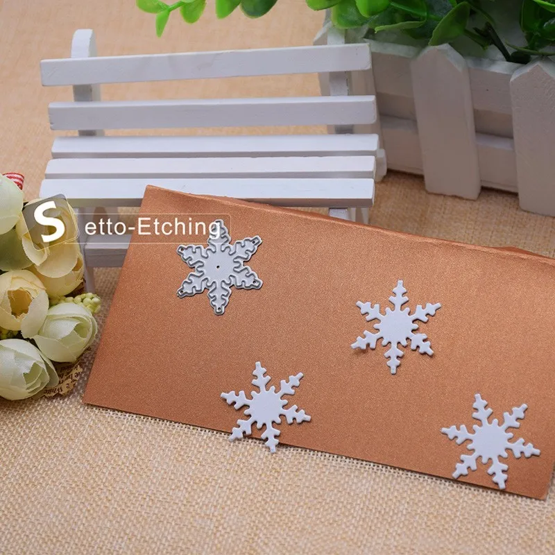 Рождественские снежинки металлические режущие трафареты для