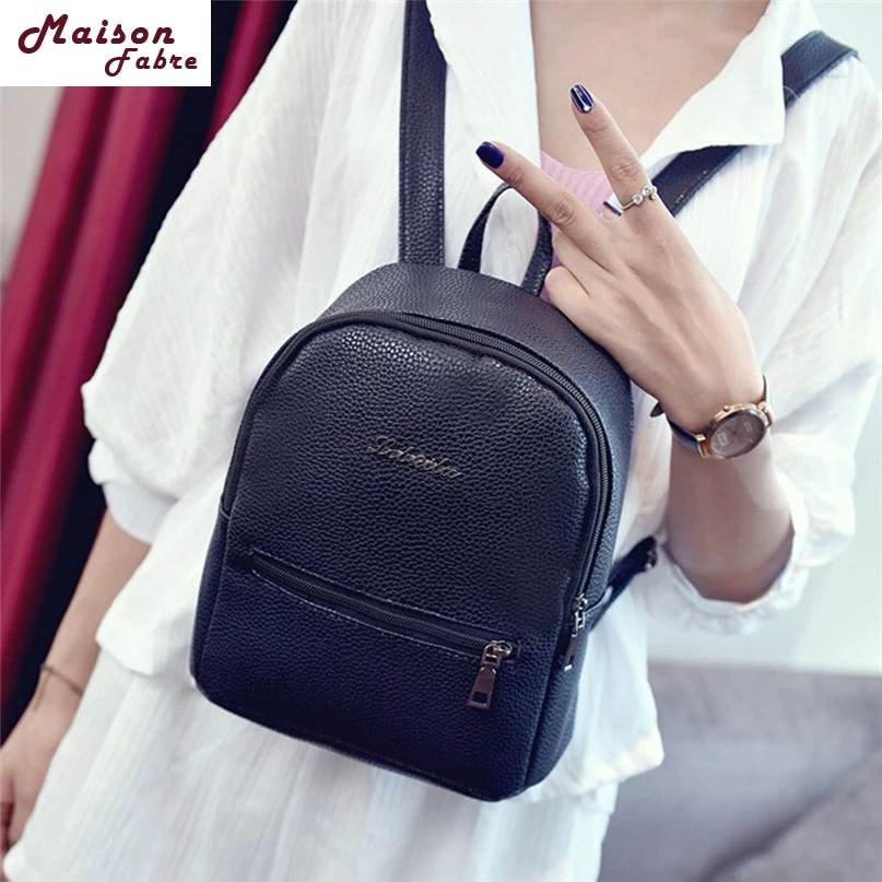 

Best Gift Backpack Women Girls Leather School Bag Travel Backpack School Satchel Women Shoulder Bag Rucksack High Quality 2019