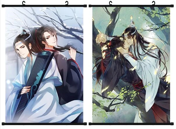 Обои Grandmaster of Demonic Culture Wei Wuxian Lan Wangji плакат Настенная картина Свиток подвесная