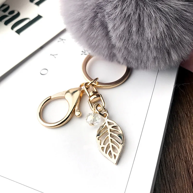 ZIRIS новый пушистый кролик игрушки брелок с ушками для ключей меховая женская