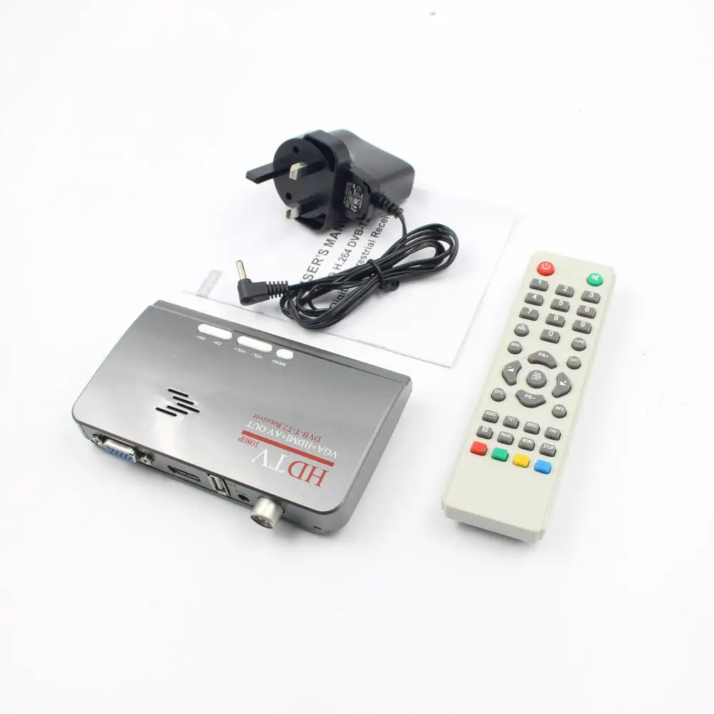 DVB T T2 спутниковый ТВ приемник USB LAN HDMI 1080P VGA CVBS тюнер с пультом дистанционного