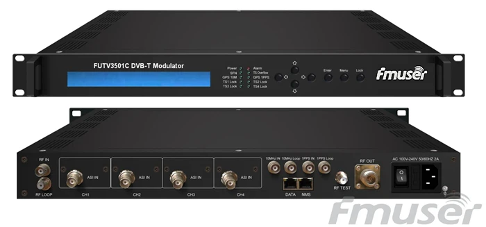 FMUSER FUTV3501C DVB T модулятор (4 ASI в 1 RF DPD out стандарт) Пульт дистанционного управления|dvb-t