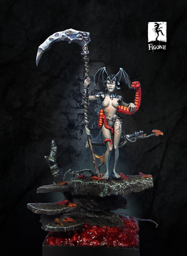 [Loong Way миниатюры] Figone Malekys Queen of death 32 мм (не закрывает основание) полимерная