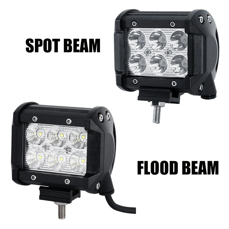 2 PCS 4'' 18W 7'' 36W LED Work Light Bar 12v 24v Spot Flood Beam Offroad Motorcycle Tractor Boat 4WD 4x4 Truck SUV ATV UTV |