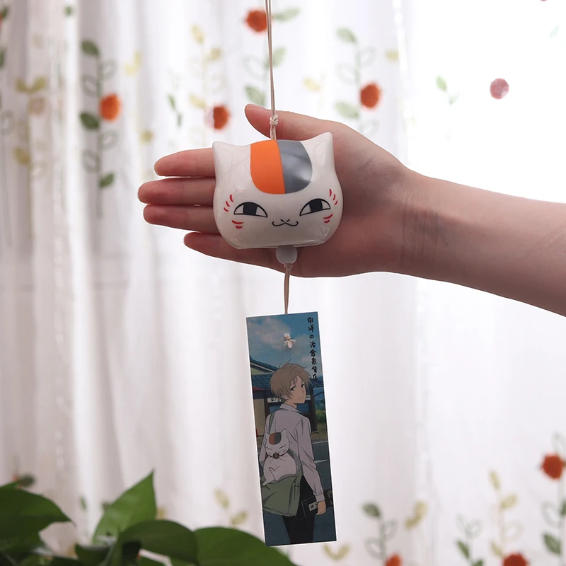 Лидер продаж периферийных Кот-учитель декоративная подвеска Niangkou Sansan Керамика ветер колокольчик висит украшения Японский творческий день рождения