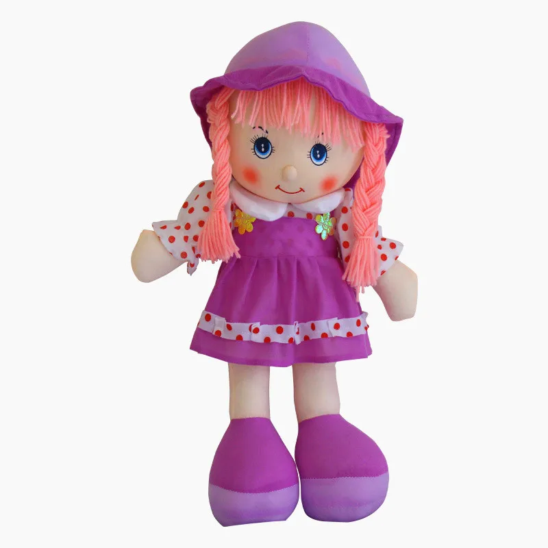 Purple Color 40 см/шт., детские куклы, мягкие игрушки, Мультяшные плюшевые мягкие игрушки для детей, милые куклы для девочек на день рождения, детские подарки - Цвет: Purple Color