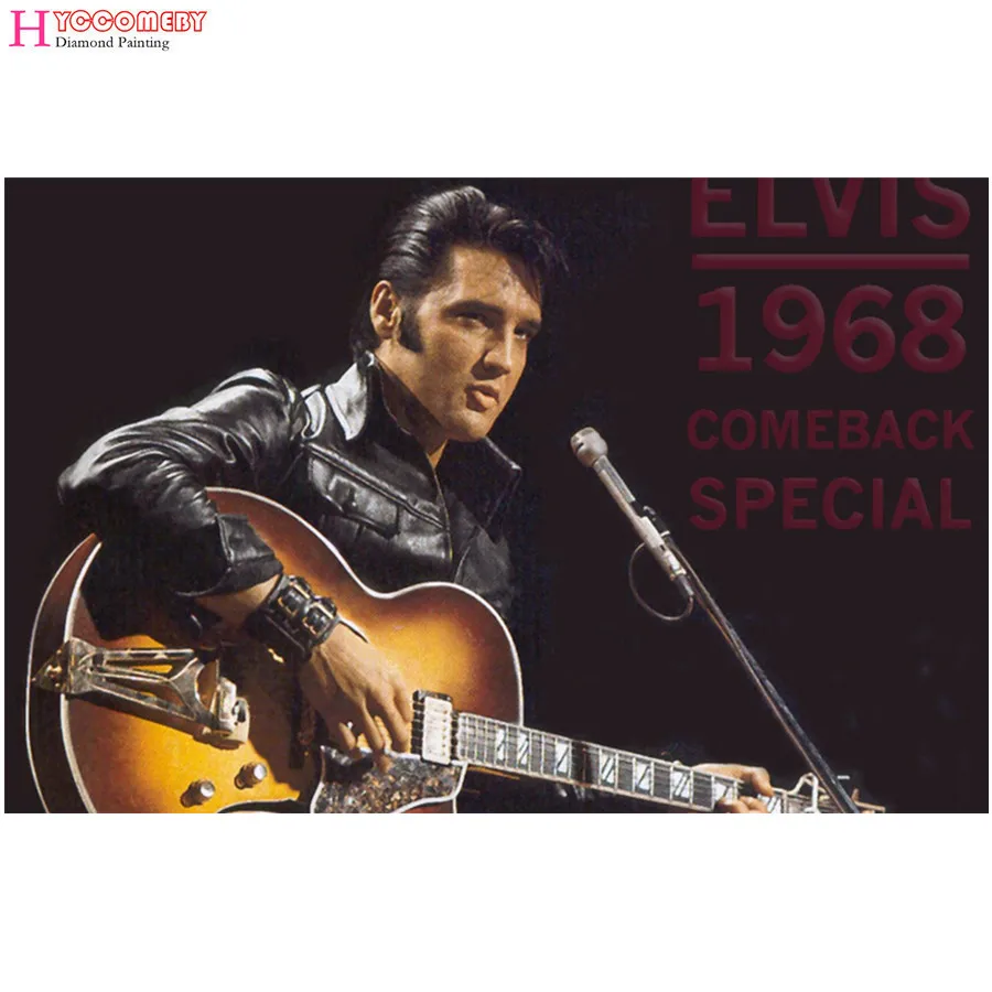 5D квадратная алмазная живопись Музыка Elvis Presley Алмазная мозаика сделай сам
