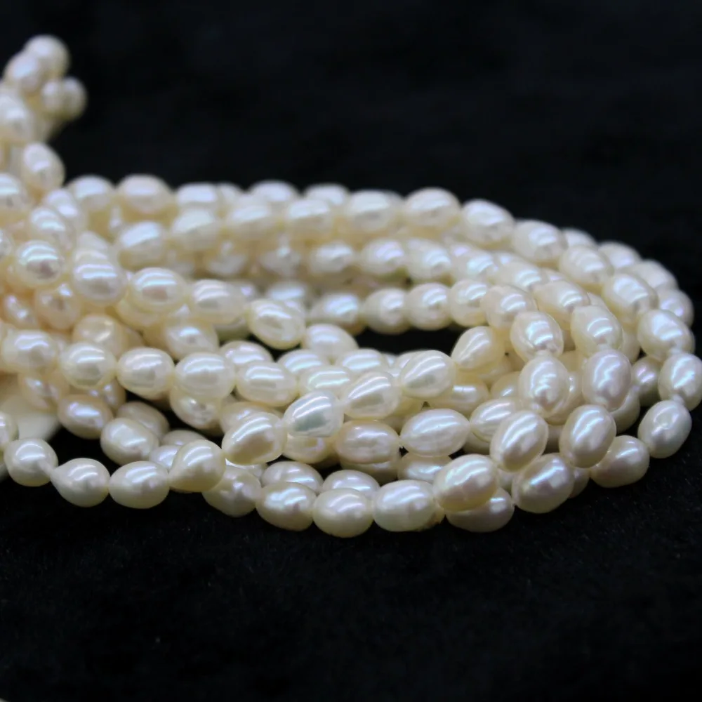 Жемчужные шарики в Форме Натурального Риса 6*8 мм для самостоятельного