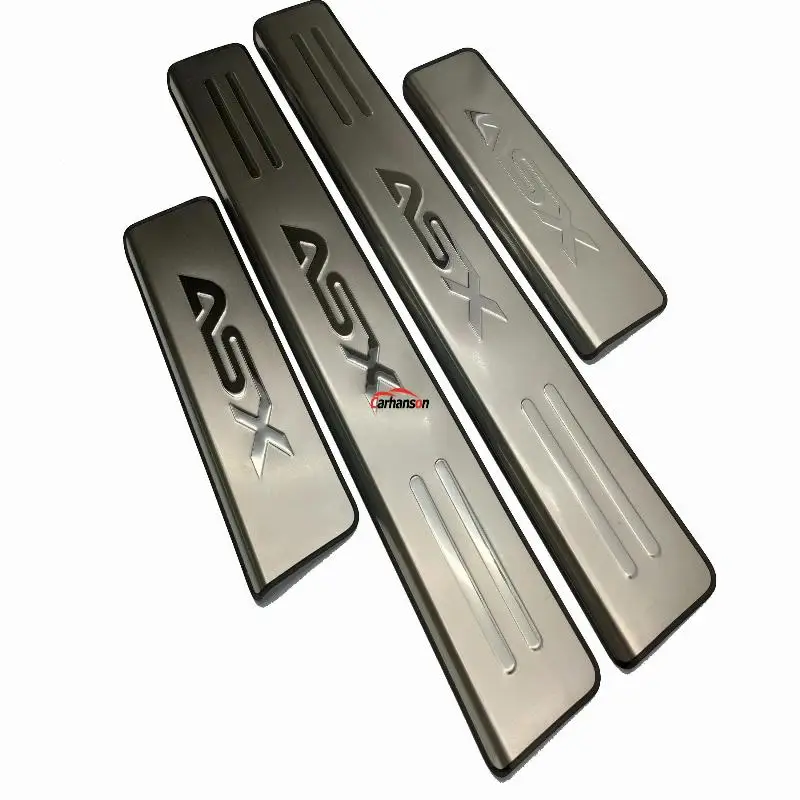 Stainless steel Door Sill trim Scuff Plate protector Car Accessories For Mitsubishi ASX 2011 2013 2017 2018 car styling sticker |