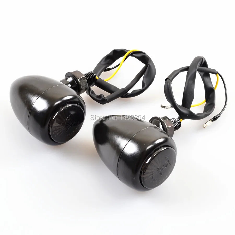 Черная пуля стальной корпус дымовой линзы светодиодный индикатор Янтарный